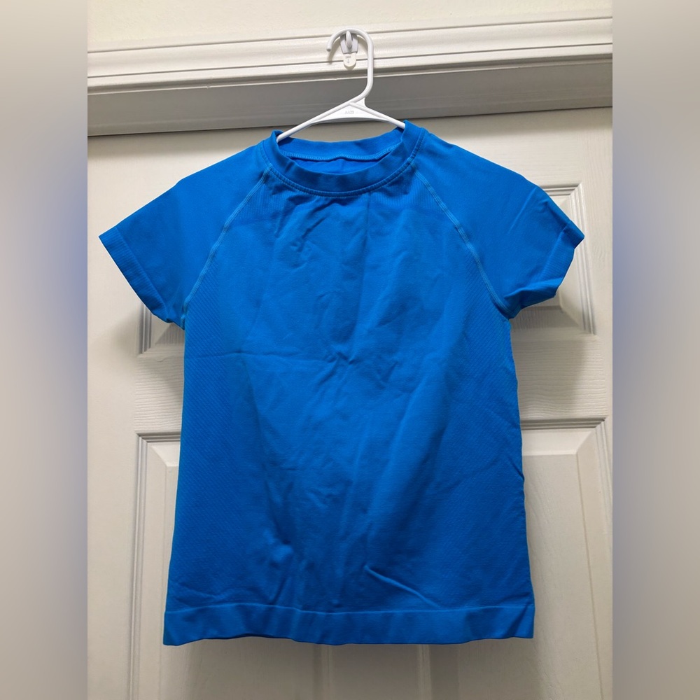 Amazon Women’s Short Sleeve Active Tee in Bright Blue